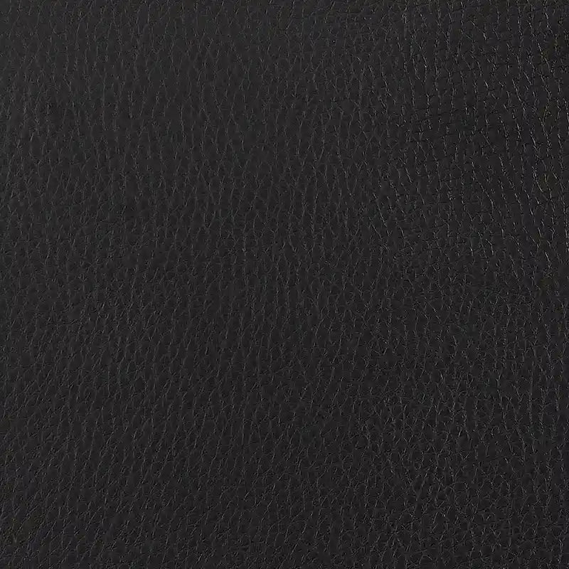 Round Leatherette Upholstered Ottoman