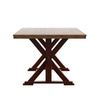 Eleanor 78-inch Oak Dining Table with X-base by iNSPIRE Q Classic
