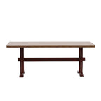 Eleanor 78-inch Oak Dining Table with X-base by iNSPIRE Q Classic