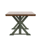 Eleanor 78-inch Oak Dining Table with X-base by iNSPIRE Q Classic