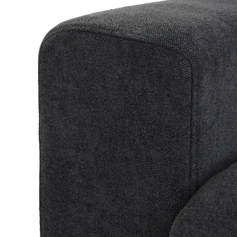 120 inch Contemporary Soft Commix Down Filled Cushions 3-Piece Sectional Sofa