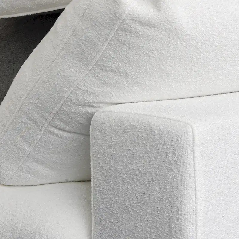 120 inch Contemporary Soft Commix Down Filled Cushions 3-Piece Sectional Sofa