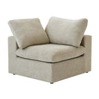 120 inch Contemporary Soft Commix Down Filled Cushions 3-Piece Sectional Sofa