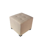 MJL Furniture Solid 4 Button Tufted Square Ottoman