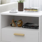 One Drawer Nightstand With One Open Shelf