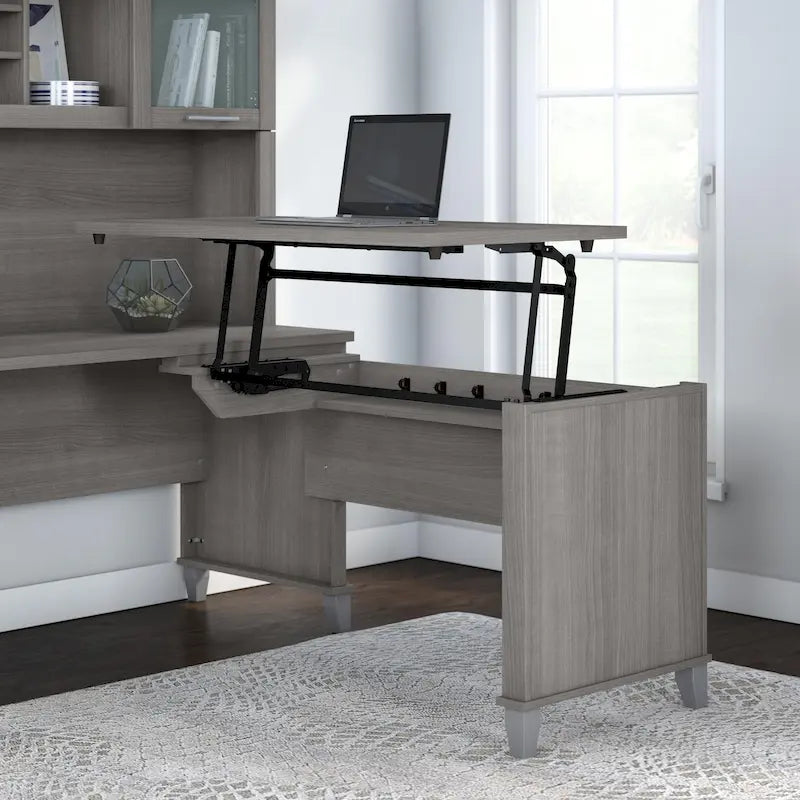 Bush Furniture Somerset 42W 3 Position Sit to Stand Return