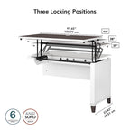 Bush Furniture Somerset 42W 3 Position Sit to Stand Return
