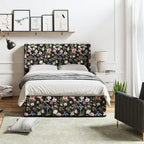 Louise Traditional Washable Slipcover Bed Upholstered Metal by HULALA HOME