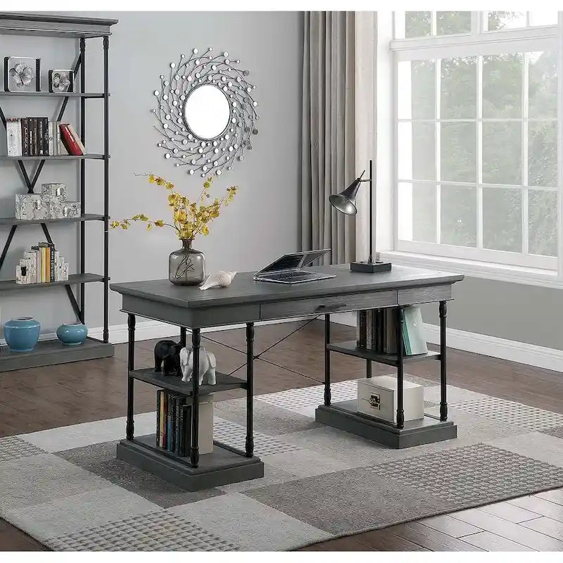 Corvus Ursula 59 1-Drawer Wooden Computer Writing Desk