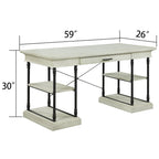 Corvus Ursula 59 1-Drawer Wooden Computer Writing Desk