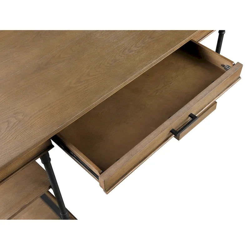 Corvus Ursula 59 1-Drawer Wooden Computer Writing Desk