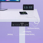 63 L Shaped Standing Desk Corner Desk LED Gaming Desk with Ergonomic Monitor Stand