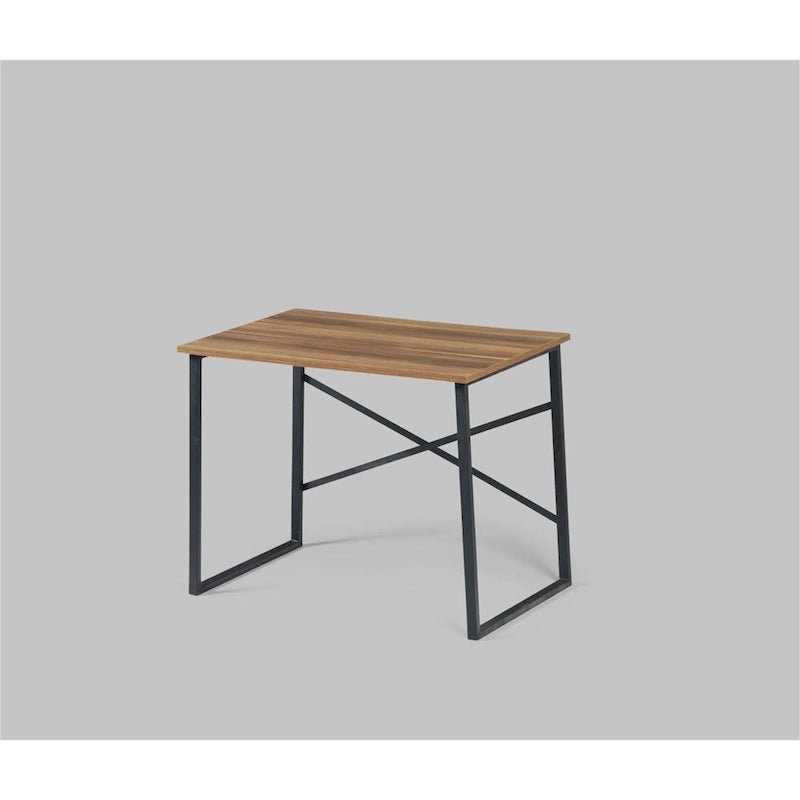 35 Inch Rectangular Computer Desk Modern Writing Desk with Metal Frame Study Desk Workstation for Living Room, Bedroom,Office