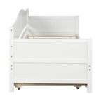 Twin Wooden Daybed with 2 drawers / Trundle Bed, Sofa Bed for Bedroom Living Room,No Box Spring Needed