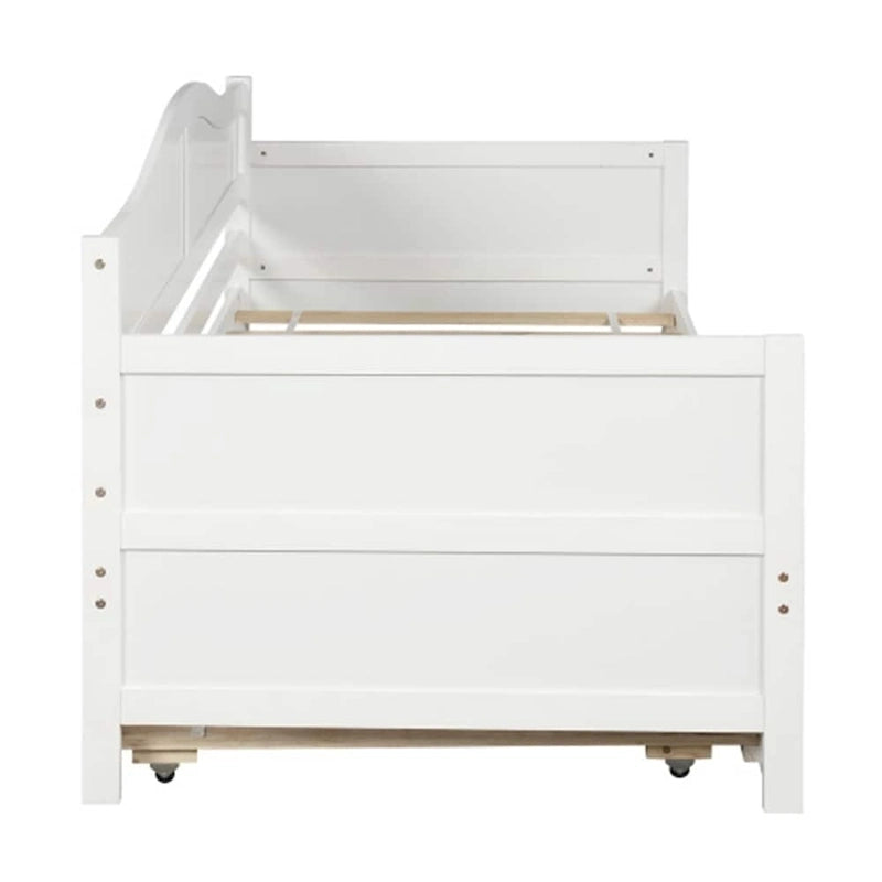 Twin Wooden Daybed with 2 drawers / Trundle Bed, Sofa Bed for Bedroom Living Room,No Box Spring Needed