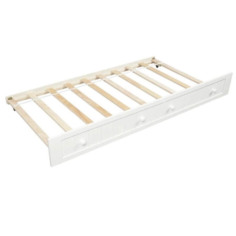 Twin Wooden Daybed with 2 drawers / Trundle Bed, Sofa Bed for Bedroom Living Room,No Box Spring Needed