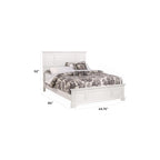 Homestyles Naples Off-White Wood Queen Bed