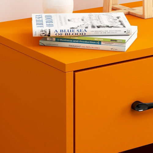 1-Drawer Nightstand With One-Open Shelf