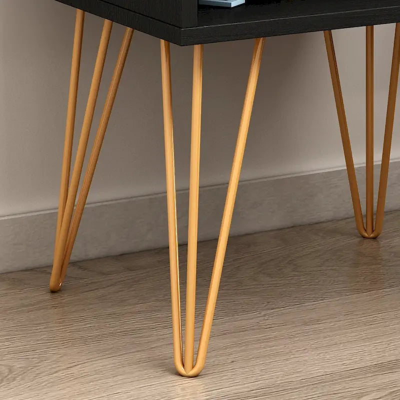 1-Drawer Nightstand With One-Open Shelf