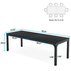78.7 Inches Extra Long Computer Desk 2 Person Desk Large Writing Desk