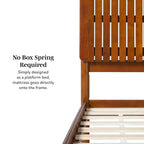 Middlebrook Designs Slatted Headboard Modern Queen Bed