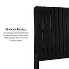 Middlebrook Designs Slatted Headboard Modern Queen Bed