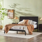 Middlebrook Designs Slatted Headboard Modern Queen Bed