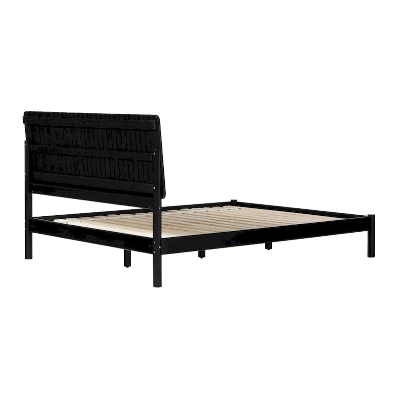 Middlebrook Designs Slatted Headboard Modern Queen Bed