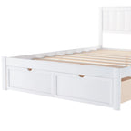 Full Size Platform Bed with Drawers