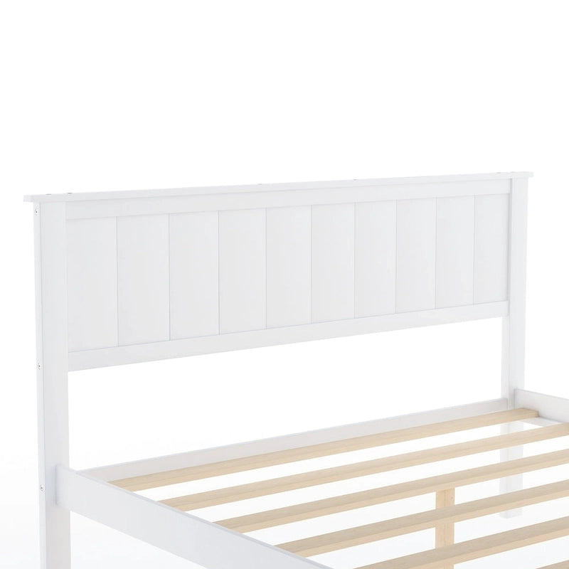 Full Size Platform Bed with Drawers