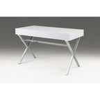 Desk with Two drawers with Medal Base