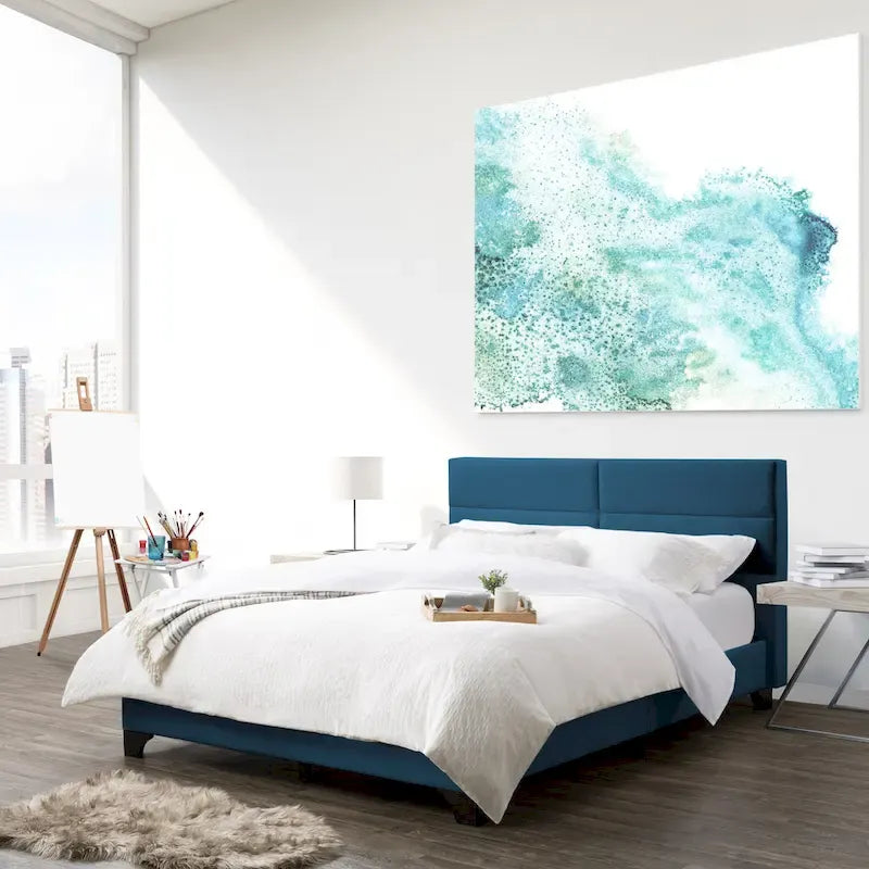 Bellevue Queen Rectangle Panel Upholstered Bed