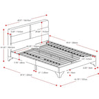 Bellevue Queen Rectangle Panel Upholstered Bed