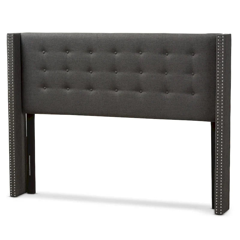 Contemporary Fabric Winged Headboard by Baxton Studio