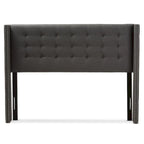Contemporary Fabric Winged Headboard by Baxton Studio