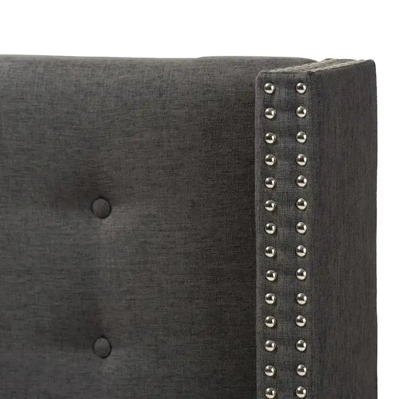 Contemporary Fabric Winged Headboard by Baxton Studio