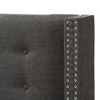 Contemporary Fabric Winged Headboard by Baxton Studio