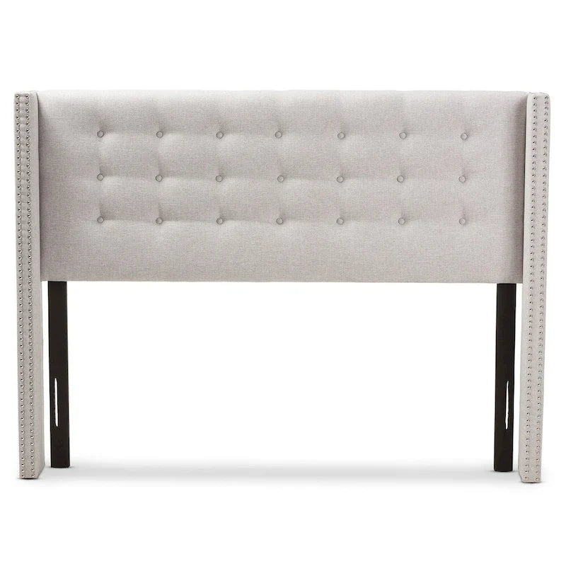 Contemporary Fabric Winged Headboard by Baxton Studio