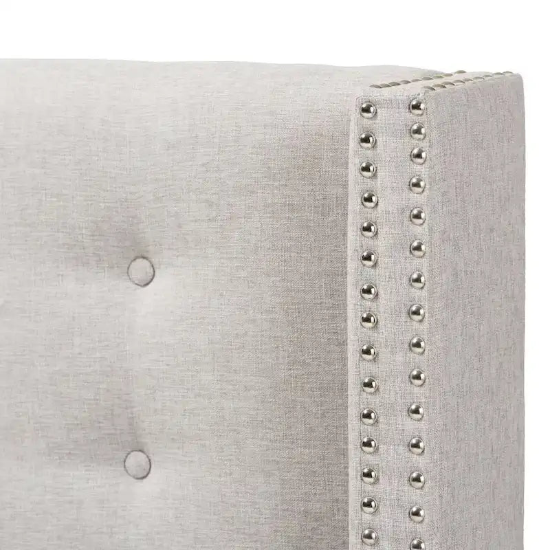 Contemporary Fabric Winged Headboard by Baxton Studio