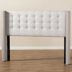 Contemporary Fabric Winged Headboard by Baxton Studio