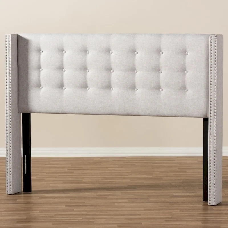 Contemporary Fabric Winged Headboard by Baxton Studio