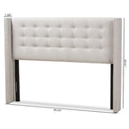 Contemporary Fabric Winged Headboard by Baxton Studio