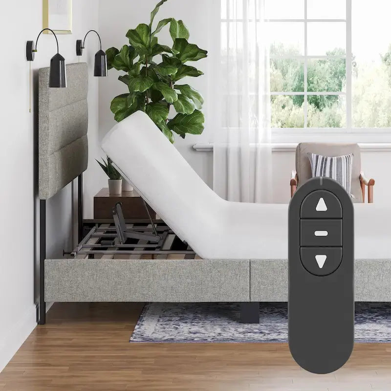 Adjustable Base Kit with Wireless Remote - Lightweight Power Bed Frame Kit, Quick Easy Installation, Heavy Duty Support