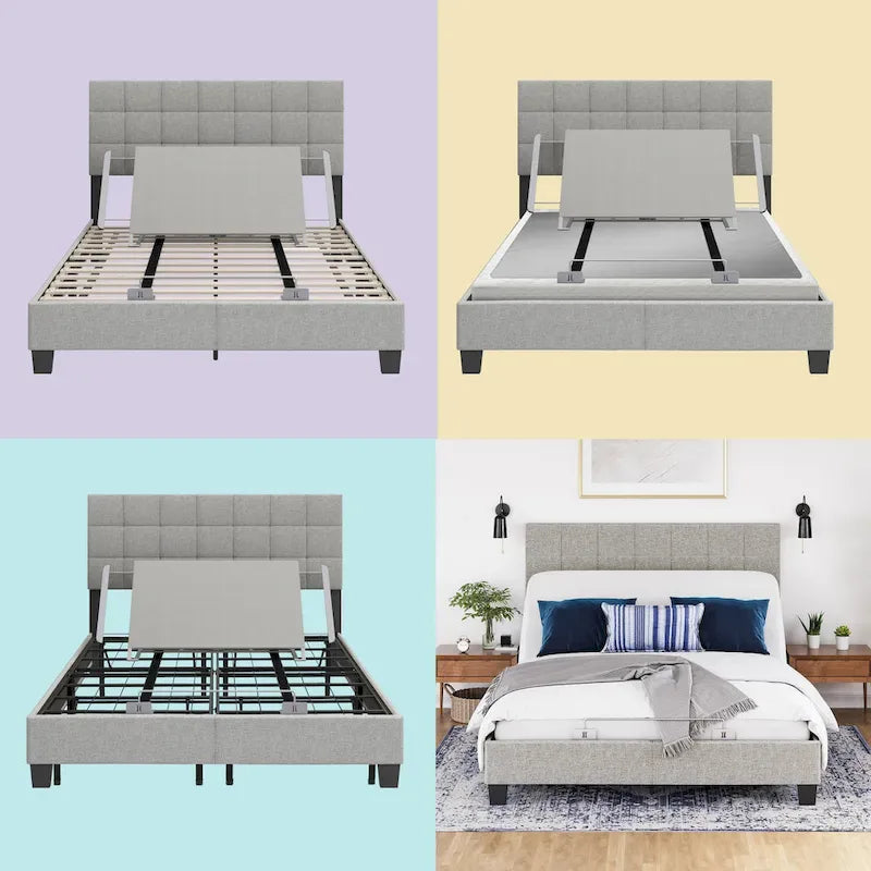 Adjustable Base Kit with Wireless Remote - Lightweight Power Bed Frame Kit, Quick Easy Installation, Heavy Duty Support
