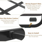 Bed Frame with Upholstered Headboard and Footboard