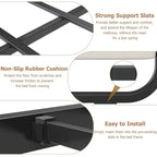 Bed Frame with Upholstered Headboard and Footboard