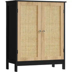 Bathroom Cabinet, Bathroom Storage Cabinet with 2 Doors & 2 Shelves - 11.7D x 23.4W x 31.2H