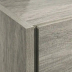 Roundhill Furniture Lenca LED Wallbed with Nightstands - Weathered Gray