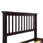 Wood Platform Bed with Headboard and Footboard