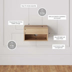 Modern Floating Bedside Nightstand